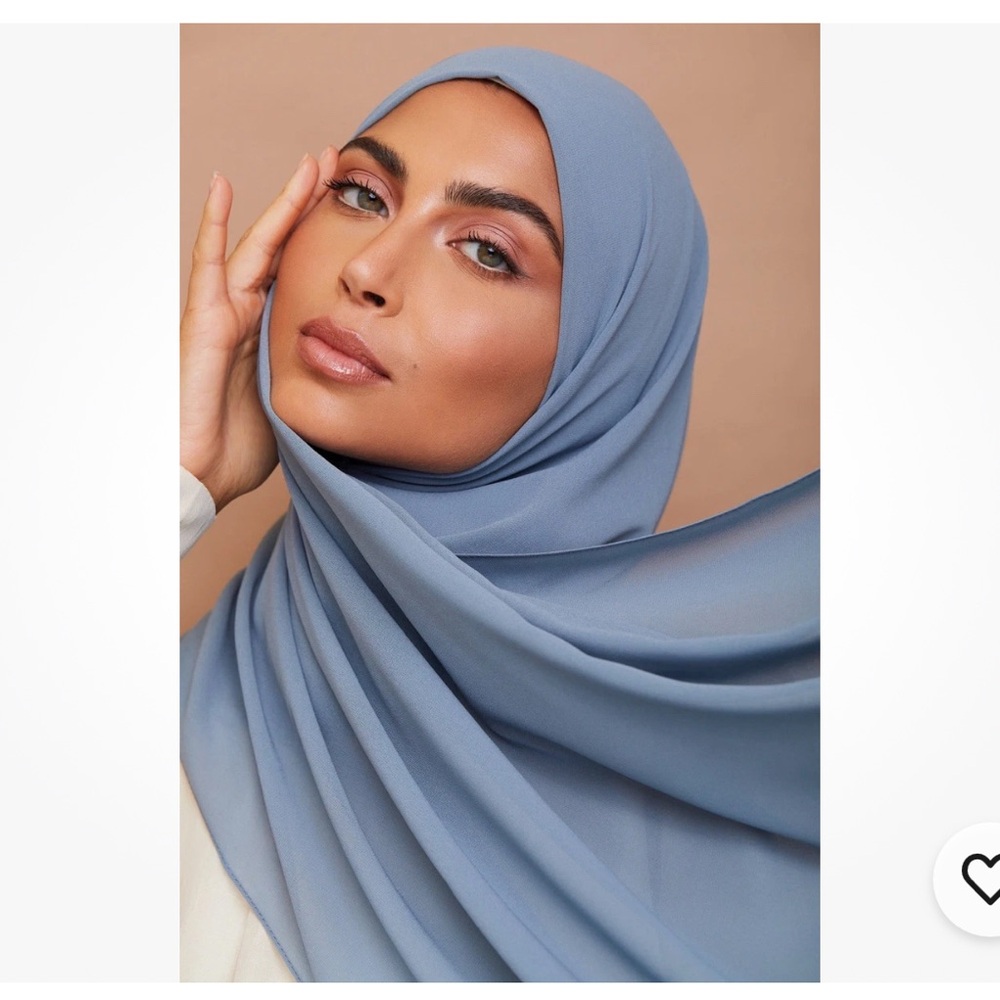 VOILE CHIC Premium Chiffon Light Blue Hijab Scarf For Women